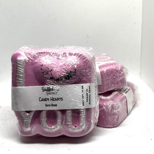 Candy Hearts Bath Bomb